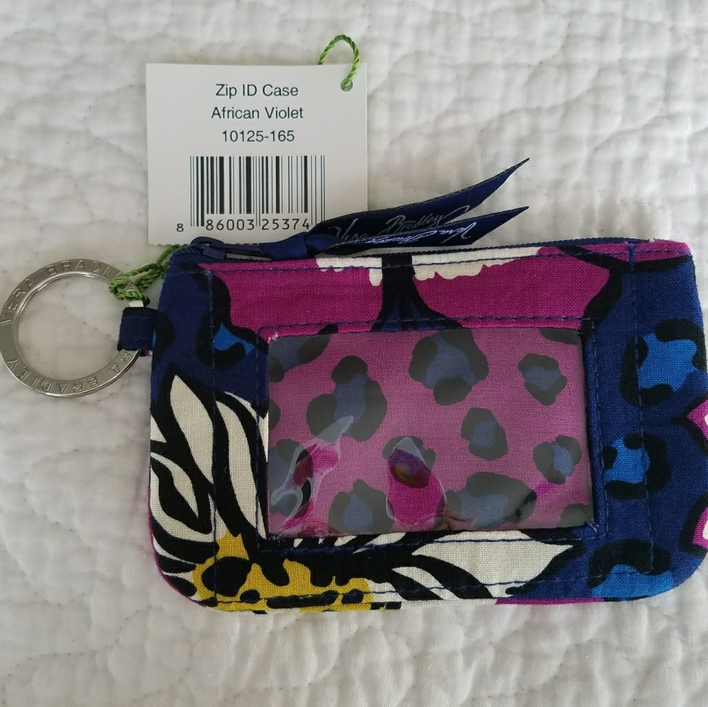 **SOLD** Zip ID Case African Violet Vera Bradley
